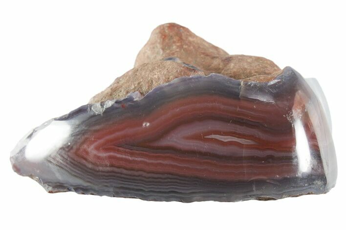 Colorful Polished Banded Agate - Zimbabwe #355900